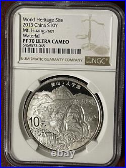 CM019 China, World Heritage, Huangshan Mountain, 2013, Set of 5 coins, NGC PF70 CM019 China, World Heritage, Huangshan Mountain, 2013, Set of 5 coins, NGC PF70