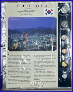 COINS FROM AROUND THE WORLD Vol. I/II Postal Commemorative Society COMPLETE SET COINS FROM AROUND THE WORLD Vol. I/II Postal Commemorative Society COMPLETE SET