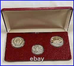 China 1980 Proof Silver 3 Coin Set for Winter Olympic Games- 30 Yuan's & 20 Yuan