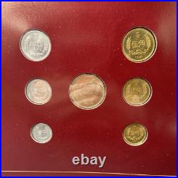 China 1981/1982 7 CLAD/Brass Coin Mint Set Franklin Mint Seal Package GEM BU 20