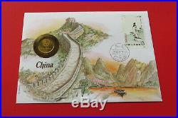 China 1981 2 Jiao Very Good Condition Unc Set Asia Yuan Fen Coin Stamp 1983 Rare