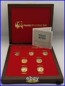 China 1982-1987 Proof Gold Prestige Panda Set 1/10 Oz China 1982-1987 Proof Gold Prestige Panda Set 1/10 Oz