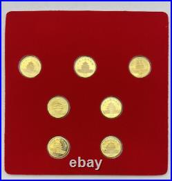 China 1982-1987 Proof Gold Prestige Panda Set 1/10 Oz China 1982-1987 Proof Gold Prestige Panda Set 1/10 Oz