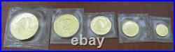 China 1987Y Gold 1.9 oz Full 5 Coin Panda Set Original Mint Sealed BU