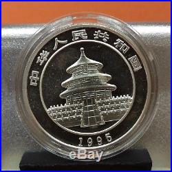 China 1989, 1995 (x2), 1996 & 1997 Panda Silver S10Y 1oz x5 coins lot set