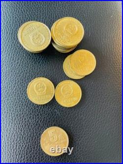 China 1991-92 Plum Blossom 5 Jiao Coin Set Unused in Box Collection