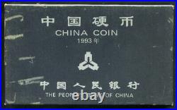 China 1993 2000 Coins Mint Set (1,2,5Fen, 1&5Jiao, 1Yuan) with Original Case Box