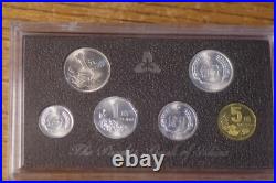 China 1993 6 Coin Proof Year Set In Case & Box With Coa Very Rare