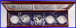 China 1993 Five Famous Mountains 10 Yuan 0.999 Silver Coins Original Set Of (5) China 1993 Five Famous Mountains 10 Yuan 0.999 Silver Coins Original Set Of (5)