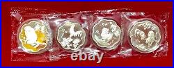 China 1993 to 2004 12 pieces Lunar silver $10 coins sealed limited 6800 sets
