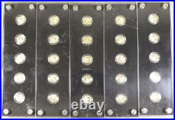 China 2007 Panda 25th Anniversary 25X 1/25 Oz Gold Coin Proof Set (1 Oz AGW)