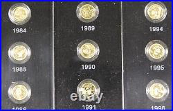 China 2007 Panda 25th Anniversary 25X 1/25 Oz Gold Coin Proof Set (1 Oz AGW)