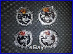 China 2008 Beijing Olympic Games Silver 4-Coin Set Series I