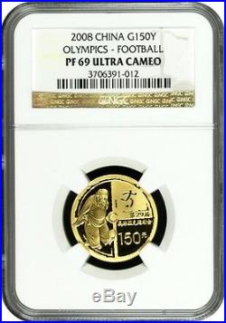 China 2008 Beijing Olympics Gold Silver Set 6 Coins Series III NGC PF68-70 Rare