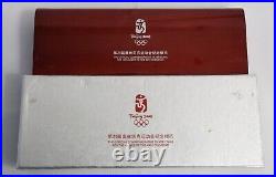 China 2008 Beijing Olympics Series I Silver Coin 4-pc Set With Box & Certificate