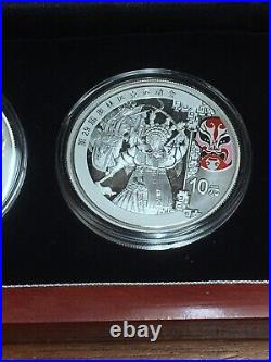 China 2008 Beijing Olympics Series III Silver Coin 4-pc Set With Box No Cert