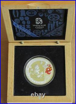 China 2008 Series 1 Olympic 99.9% Silver 4 Coin Proof Set (S10Y)