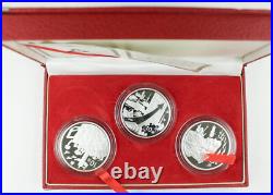China 2009 50th Anniversary of the Founding of PRC 1 Oz Silver 3 Coin Proof Set