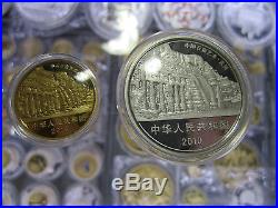 China 2010 Chinese Grotto Art Yugang Gold and Silver Coins Set