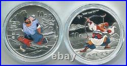 China 2011 Outlaws of the Marsh (3rd) Silver Coins Set