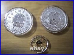China 2011 Peking Opera Facial Mask(2nd Issue) Gold and Silver Coins Set