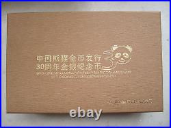 China 2012 Gold + Silver Coins Set 30th Anni. Of Issuance of Panda Gold Coin