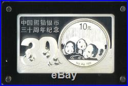 China 2013 30th Anniversary of Chinese Panda 3 OZ Silver Coin and Bar Set