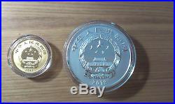 China 2013 Chinese Sacred Buddhist Mountain (Putuo) Gold and Silver Coins Set