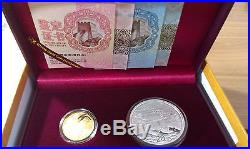 China 2013 Chinese Sacred Buddhist Mountain (Putuo) Gold and Silver Coins Set