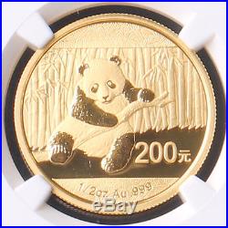 China 2014 5 Gold coins 1.9oz PANDA SET NGC MS 70 Early First Release