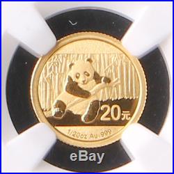 China 2014 5 Gold coins 1.9oz PANDA SET NGC MS 70 Early First Release