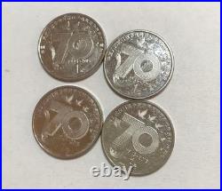 China 2015 1 Yuan Coin Set with Great Wall & Dove of Peace, 4 Coins