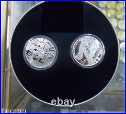 China 2015 Silver Coins (2 Pcs) Set 70th Anniversary of Changchun Film Studio