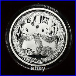 China 2017 20g Silver Panda 35th Anniversary 6 Coin Set Nanjing Mint in OGP