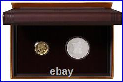 China 2017 Gold & Silver 2-Coin Proof Set 35th Anniv. Of Chinese Panda Gold Coin
