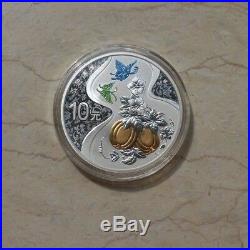 China 2017 Gold and Silver Coins Set-Chinese Auspicious Culture-Gua Die MianMian