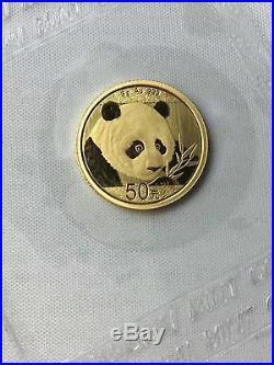 China 2018 1g, 3g, 8g, 15g and 30g Gold Panda Coins Set