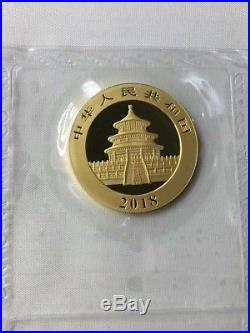 China 2018 1g, 3g, 8g, 15g and 30g Gold Panda Coins Set