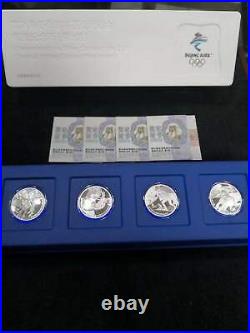 China 2020 Beijing 2022 Winter Olympic Games I Colored Silver Proof Coin Set
