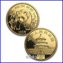 China 5-Coin Gold Panda Proof Set (Random Year 1986-1994, Sealed) SKU#217782