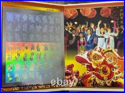 China 55th Anniversary PRC Stamp Album Set with 2x 55g 999 Silver Coins + 3 Books