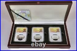 China Forbidden City 600th Anniv Silver Proof Set PF70 Ultra Cameo Gov COA Box