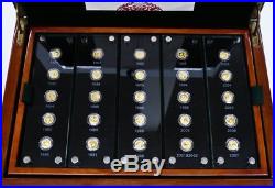 China Gold Panda 25th Anniversary 2007 coin set New with Official Box and paper