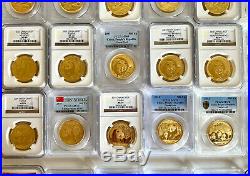 China Gold Panda Coin Master Set + Proofs NGC PCGS (Approx 70 oz of gold!)