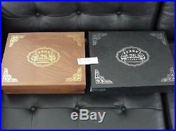 China Gold & Silver Panda 25th Anniversary 1982-2007 coin sets w. Box and papers