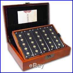 China Gold & Silver Panda 25th Anniversary 1982-2007 coin sets w. Box and papers