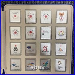 China Hangzhou Asian Games Silver Stamp-Shaped Coin Set 19g Ag999 New
