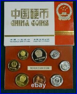 China PRC 1982 Year of The Dog Coins Proof + Token 8 pieces set
