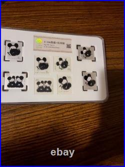 China Panda Silver Stamp Set Ag. 999 5g x 4 (20g Total) COA Display Case