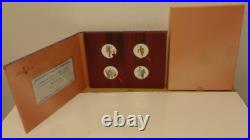 China Peking Opera Coloured Proof 1oz. 999 Silver 10 Yuan 4-coin boxed set 2002